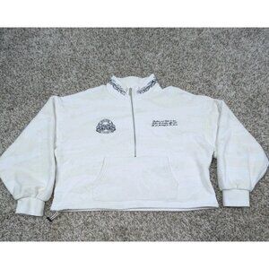 Darc Sport She Sweatshirt Womens Small Crop Wolves Club 1/2 Zip Mock 3 Of 500